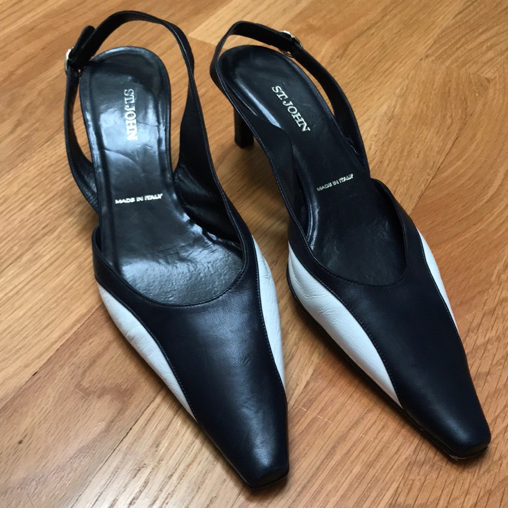 🔥St. John two-color shoes, made in Italy, s.71/2B